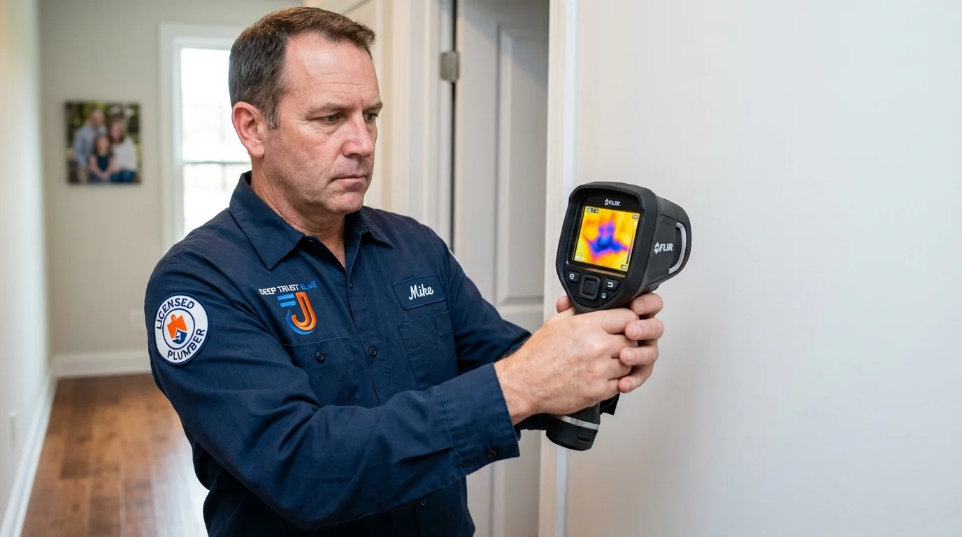 Thermal imaging leak detection by Johns Plumbing LLC in Mountain Lake